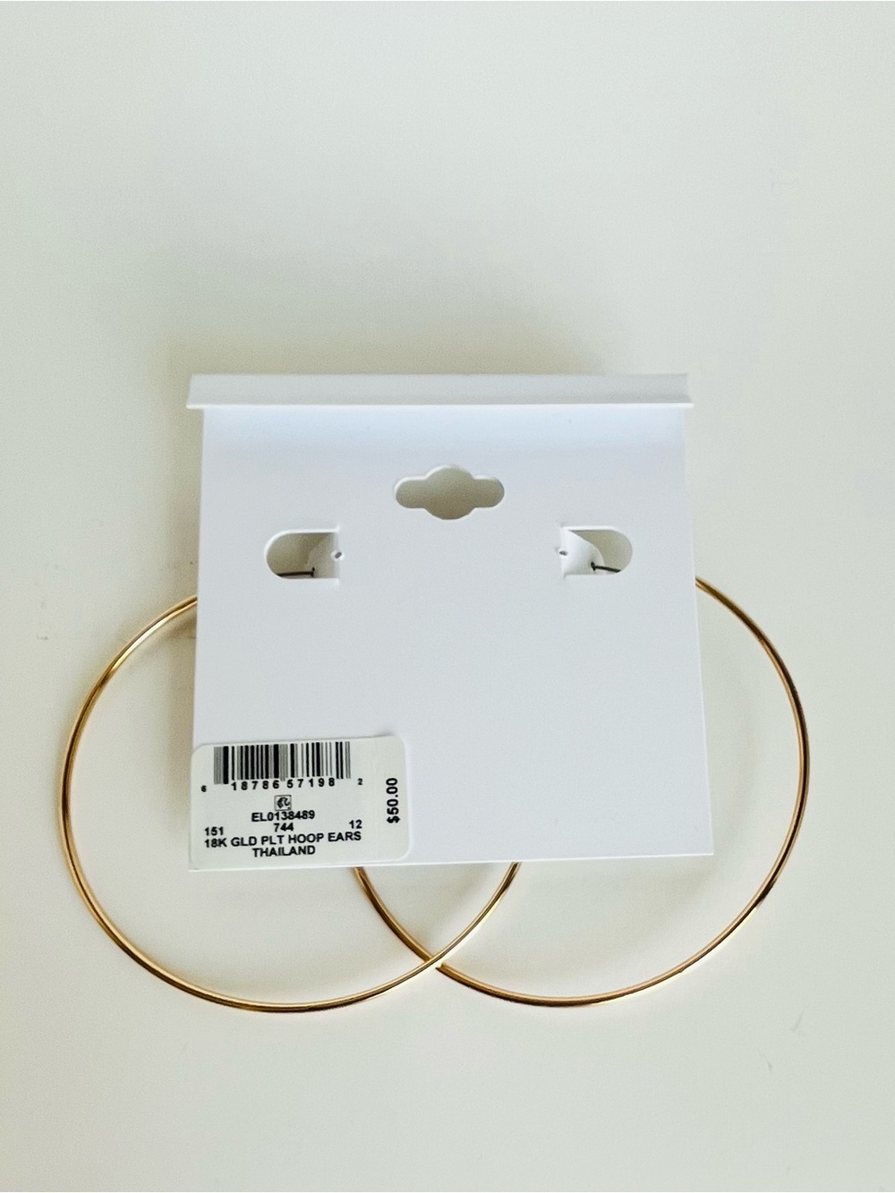 And Now This Large Endless Wire Medium Hoop Earrings - Picture 4 of 4